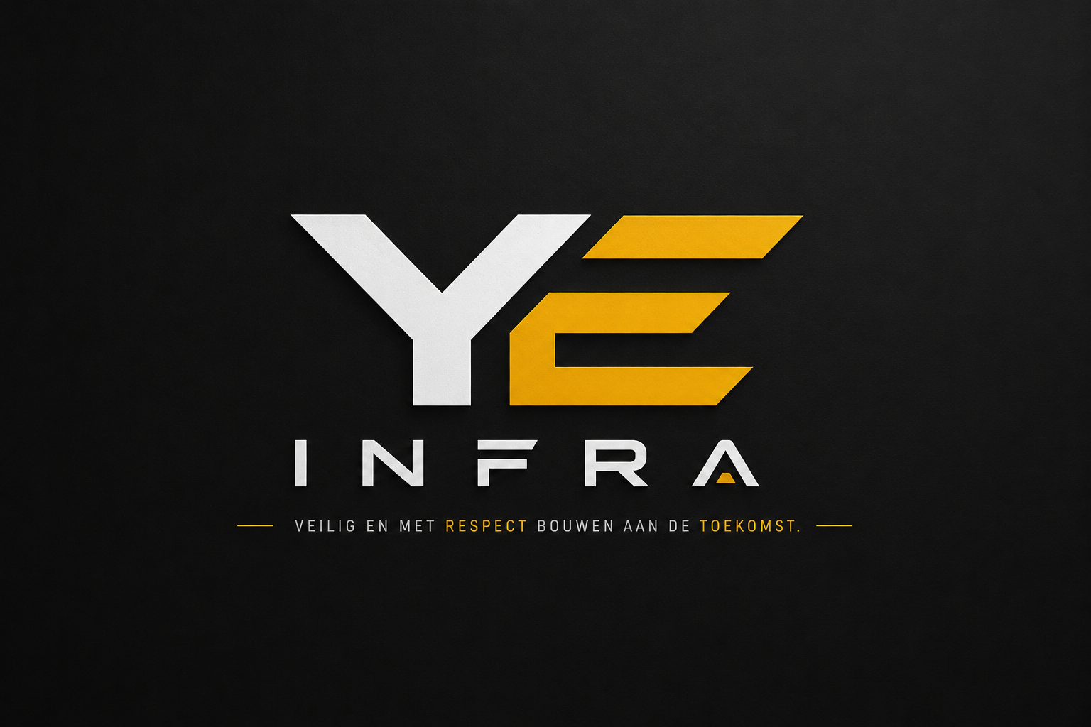 YE Infra logo — veilig en met respect bouwen aan de toekomst